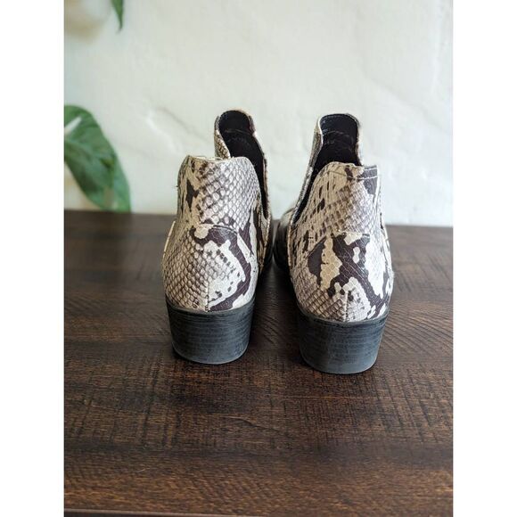 Madden Girl G-Nite Snake Skin Print Ankle Boots - Size 7.5 - Picture 4 of 8